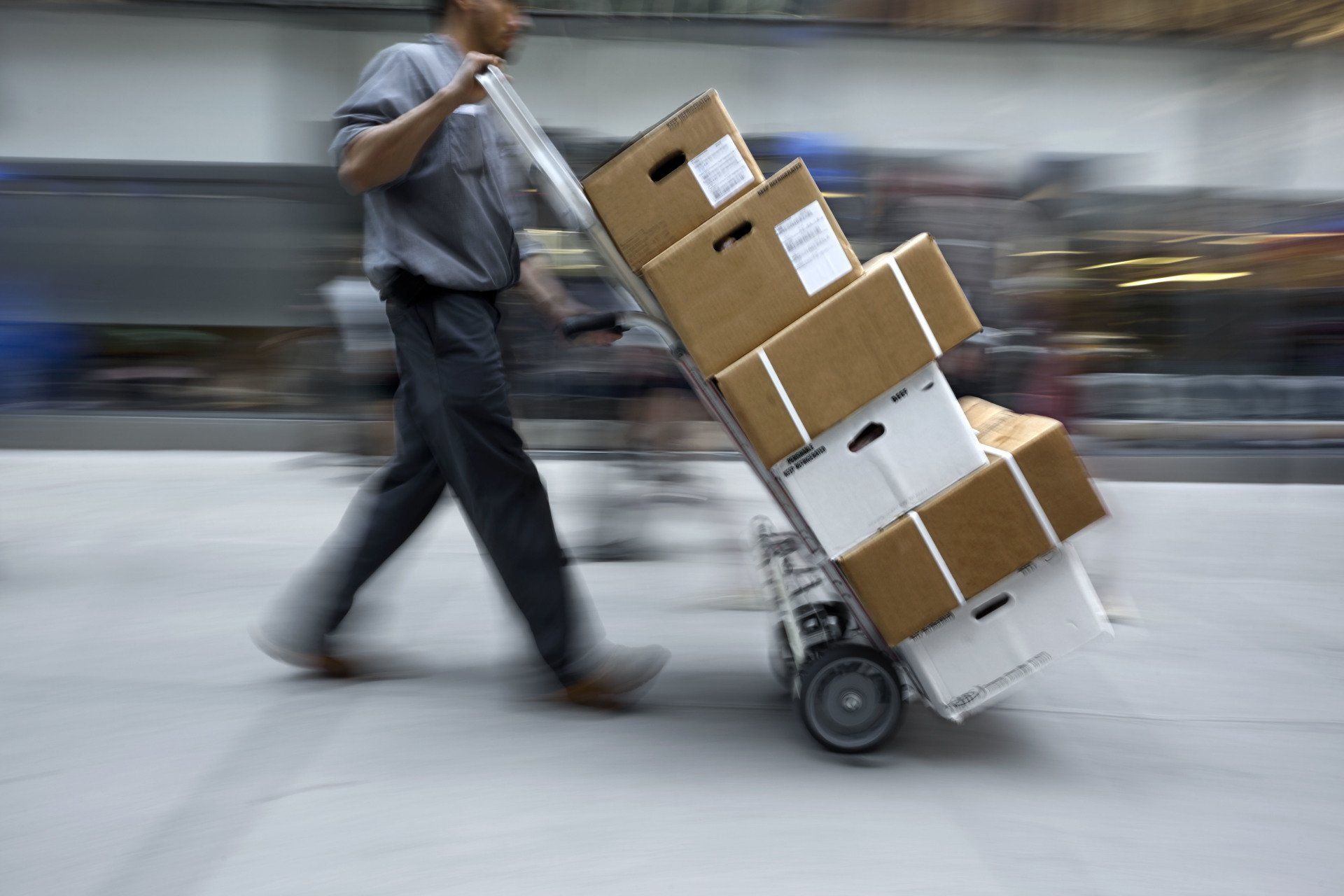 Automotive parts ready for last-mile delivery
